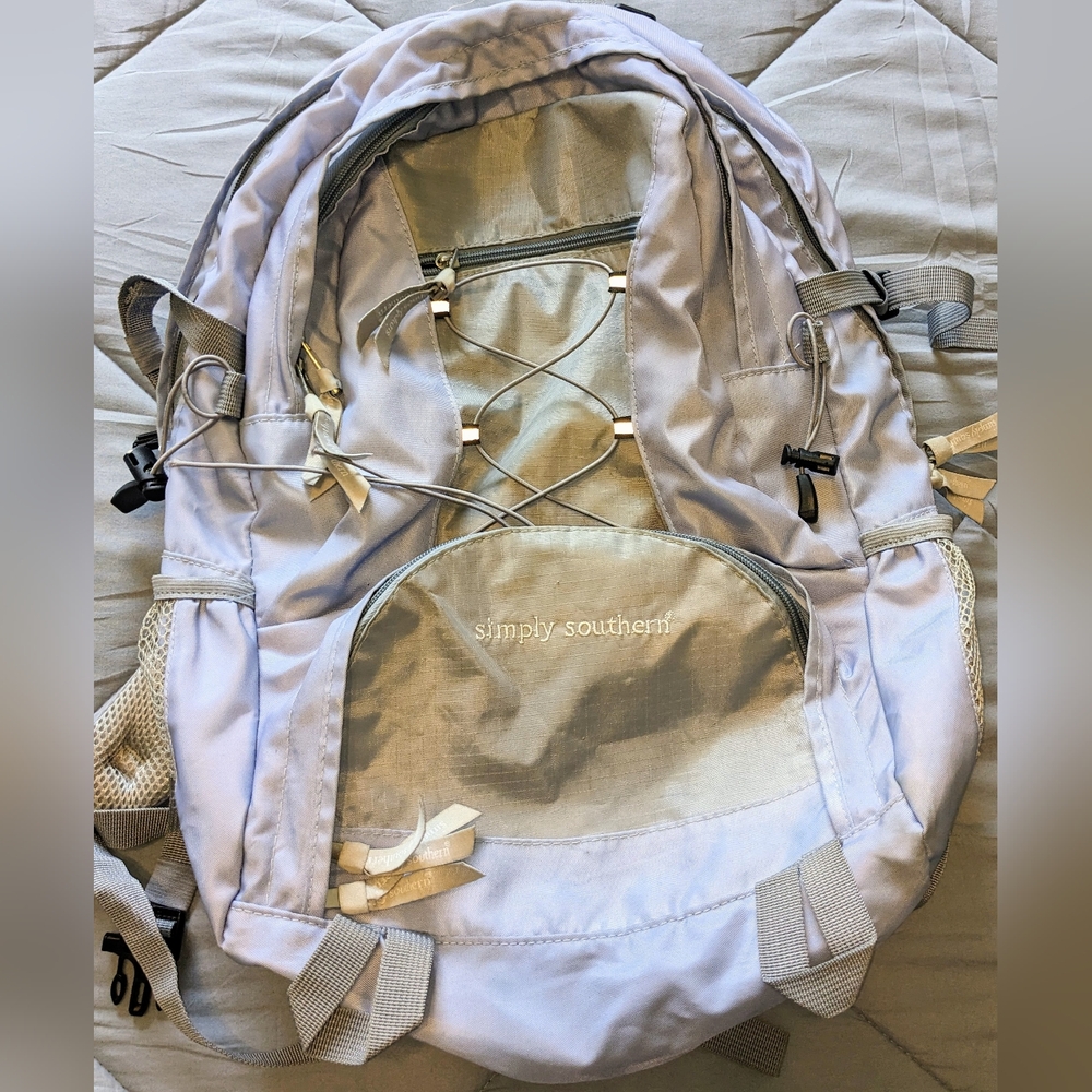 Simply Southern Artic Blue Laptop Backpack